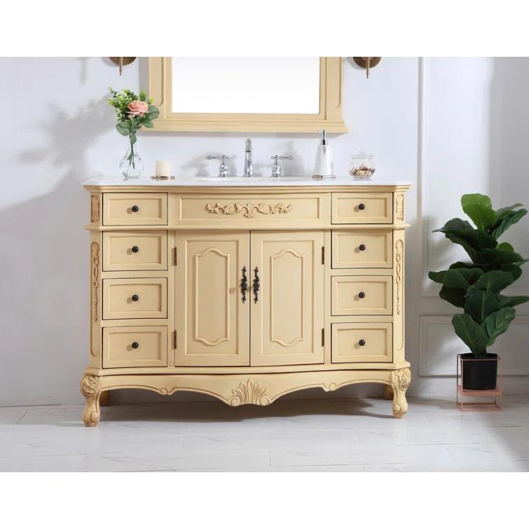 Lunette 48'' Single Bathroom Vanity with Top