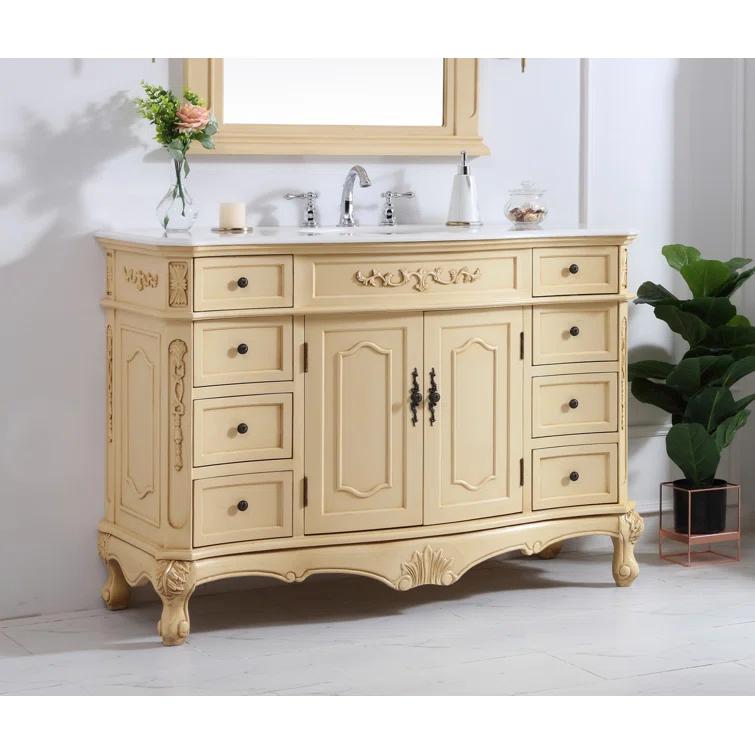 Lunette 48'' Single Bathroom Vanity with Top