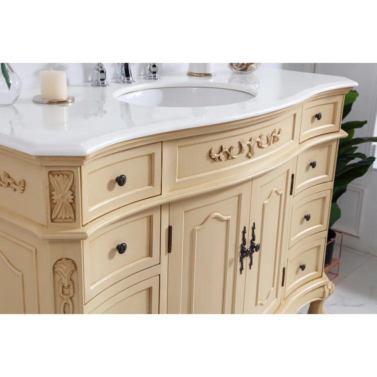 Lunette 48'' Single Bathroom Vanity with Top