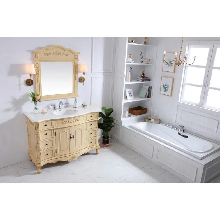 Lunette 48'' Single Bathroom Vanity with Top