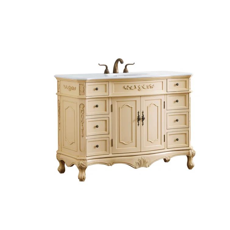 Lunette 48'' Single Bathroom Vanity with Top