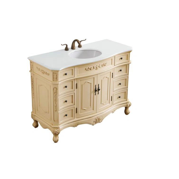 Lunette 48'' Single Bathroom Vanity with Top