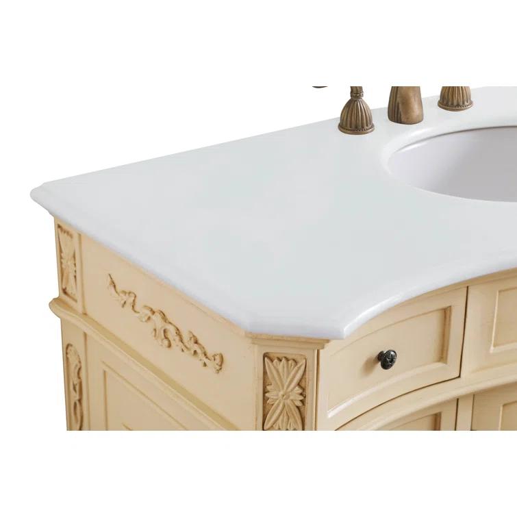 Lunette 48'' Single Bathroom Vanity with Top