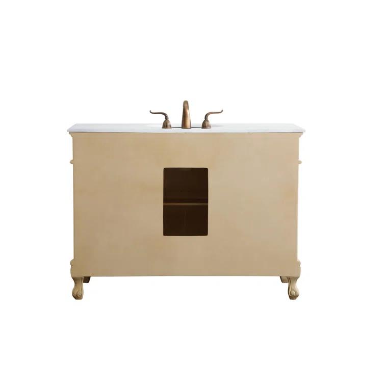 Lunette 48'' Single Bathroom Vanity with Top