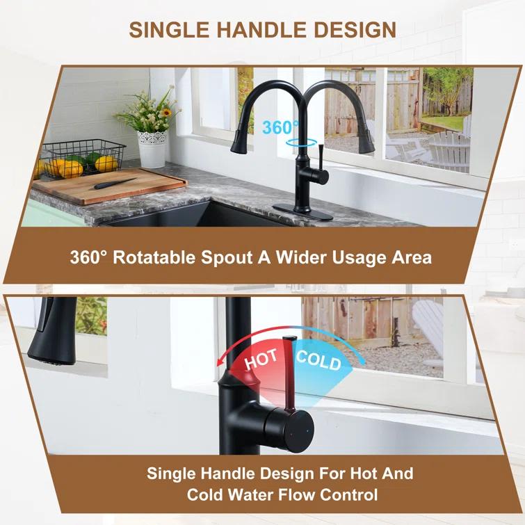 Willow Smart Faucet Touchless Pull Down Sprayer Kitchen Faucet with Voice and Motion Control