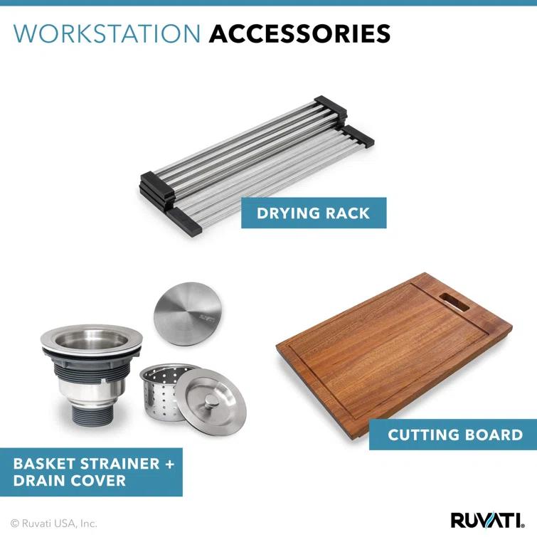 22'' L Drop-In Single Bowl Stainless Steel Kitchen Sink