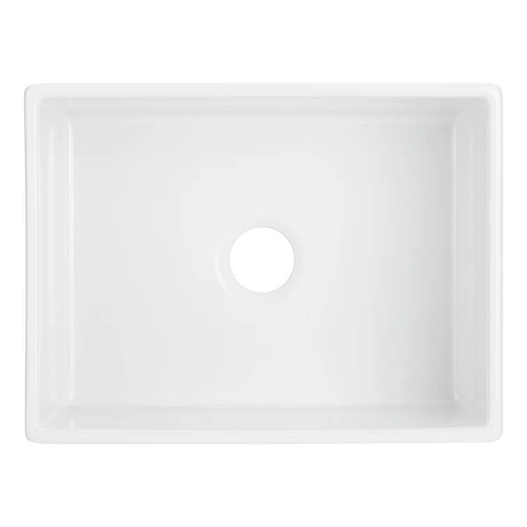 Rowena 24" Farmhouse Single Basin Fireclay Kitchen Sink