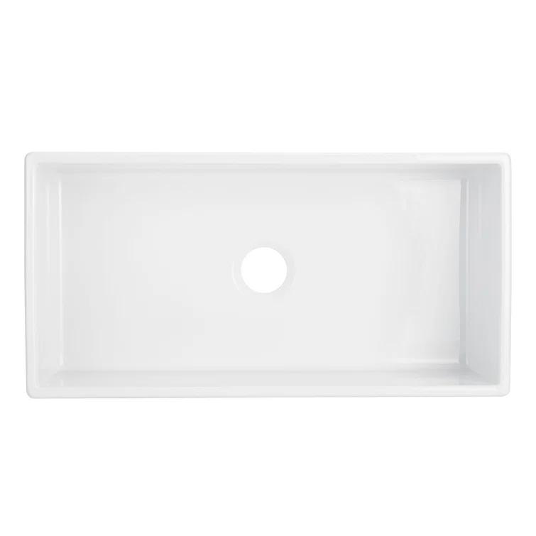 Rowena 36" Farmhouse Single Basin Fireclay Kitchen Sink