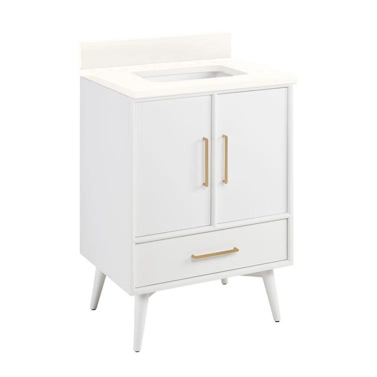 Signature Hardware 24" Novak Single Bathroom Vanity Set with Rectangular Undermount Sink