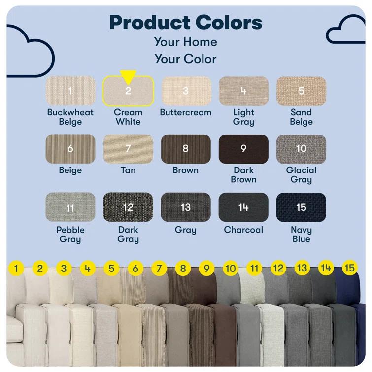 Serta Palisades 61" Track Arm Sofa, Easy Care Fabric, Soft Pillow Back, Pocket Coil Seat Cushions