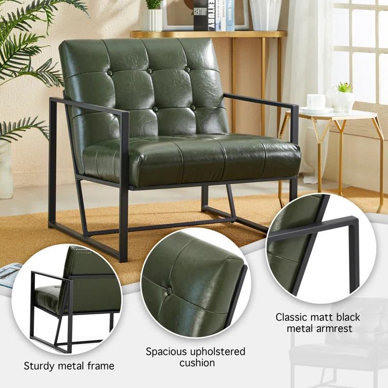 Billings Faux Leather Armchair