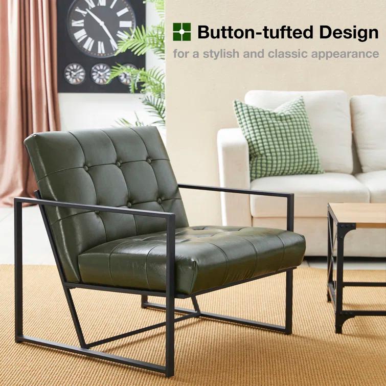 Billings Faux Leather Armchair
