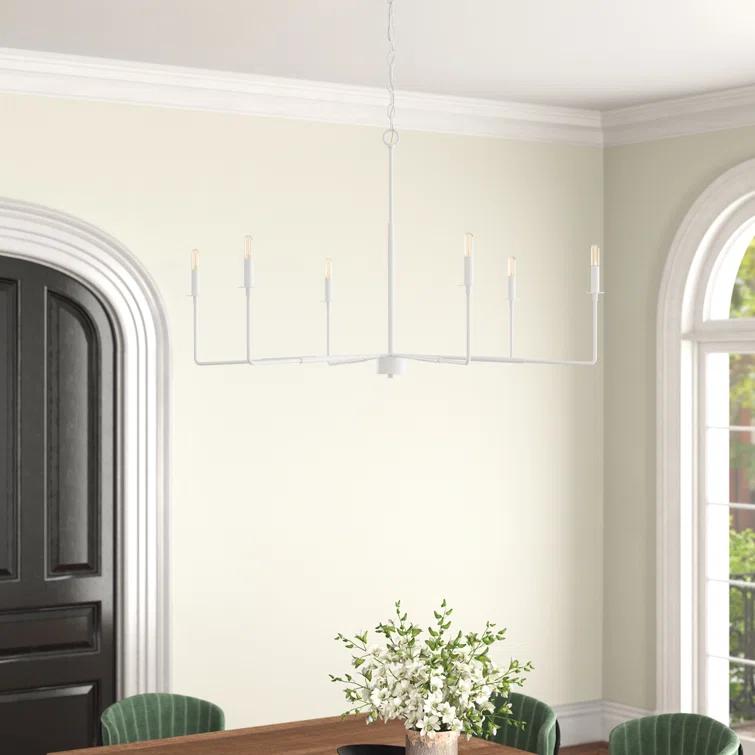 Alysa 6 - Light Dimmable Classic / Traditional Chandelier