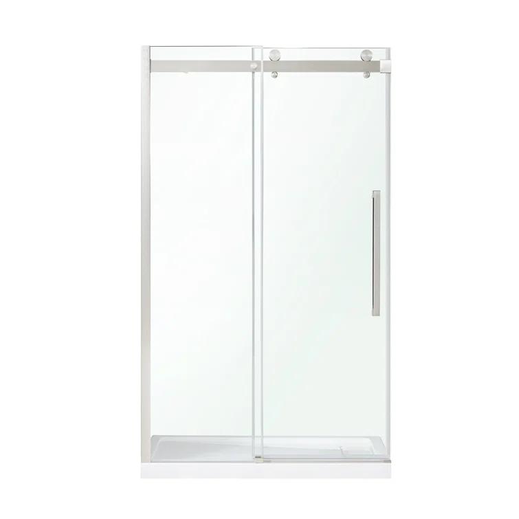 OVE Decors Bel Soft Close 48" x 78" Frameless Sliding Soft Close Shower Door