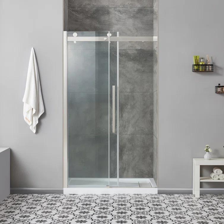 OVE Decors Bel Soft Close 48" x 78" Frameless Sliding Soft Close Shower Door