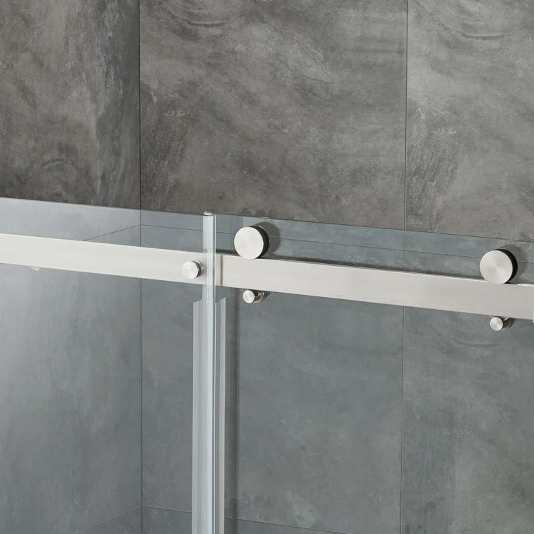 OVE Decors Bel Soft Close 48" x 78" Frameless Sliding Soft Close Shower Door
