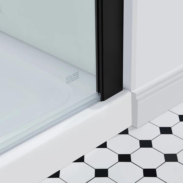 OVE Decors Bel Soft Close 60" x 78" Frameless Sliding Soft Close Shower Door