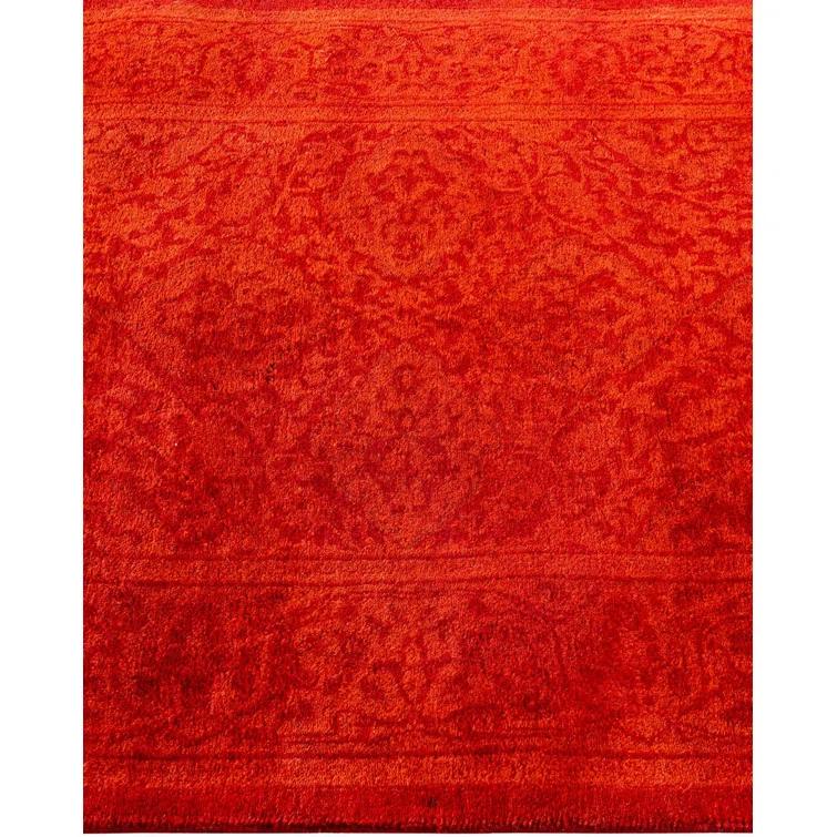 Solo Rugs Overyed One-of-a-Kind Runner 2'7" X 7'7" New Age Runner Wool Area Rug Orange/Red