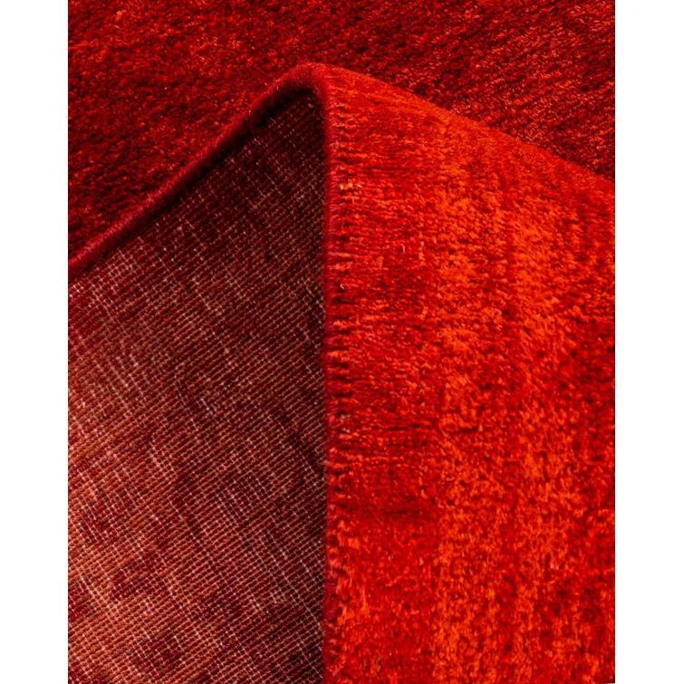 Solo Rugs Overyed One-of-a-Kind Runner 2'7" X 7'7" New Age Runner Wool Area Rug Orange/Red