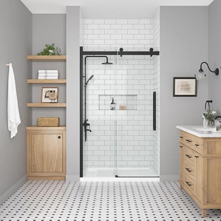 OVE Decors Bel Soft Close 2-Piece 32" x 48" x 81" Base/Door Rectangular Alcove Shower Kit