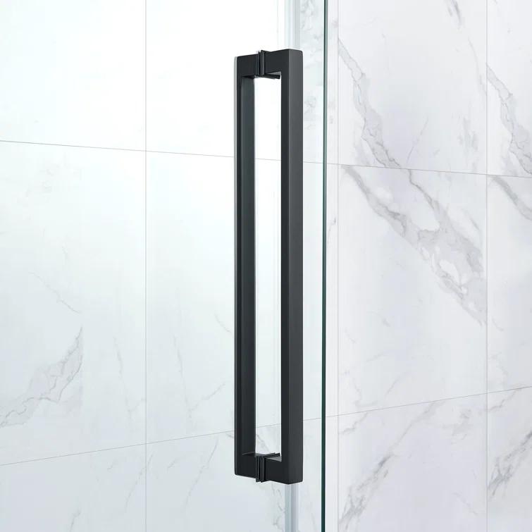 OVE Decors Bel Soft Close Stainless Steel 3-Piece 32-in x 48-in x 81-in Base/Door Corner Shower Kit