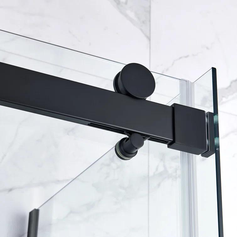 OVE Decors Bel Soft Close Stainless Steel 3-Piece 32-in x 48-in x 81-in Base/Door Corner Shower Kit