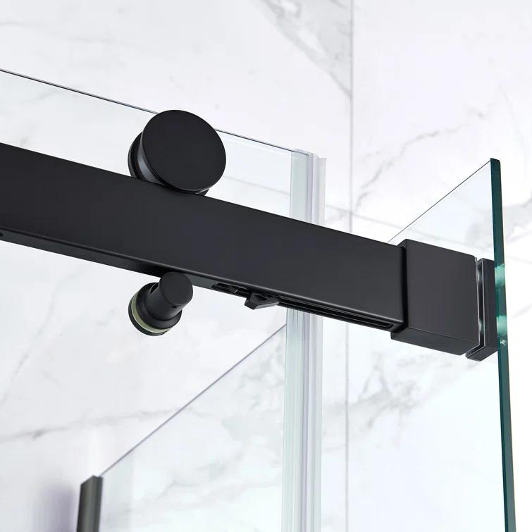 OVE Decors Bel Soft Close Stainless Steel 3-Piece 32-in x 48-in x 81-in Base/Door Corner Shower Kit