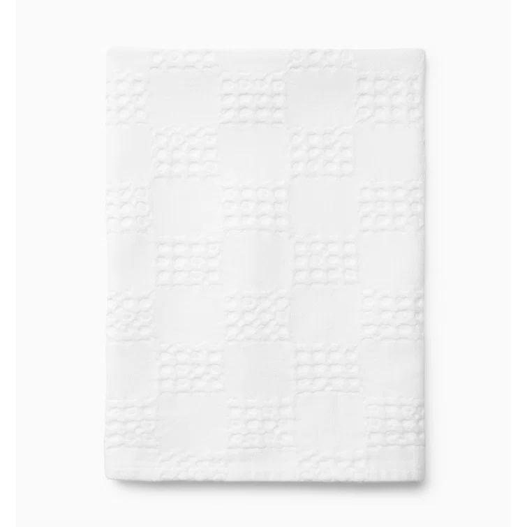 White Cotton Waffle Weave Kitchen Towel Set