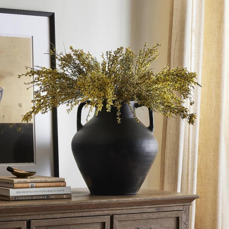 Atrani Vase by Amber Lewis x Four Hands - Black Terracotta