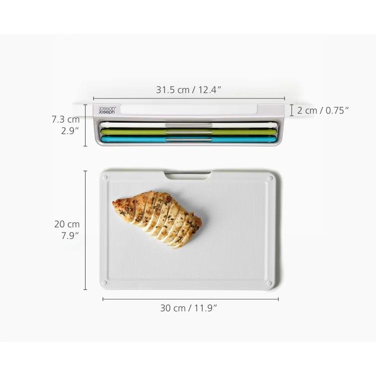 Joseph Joseph Joseph Joseph Folio Slim 3-Piece Under-shelf Cutting Board Set