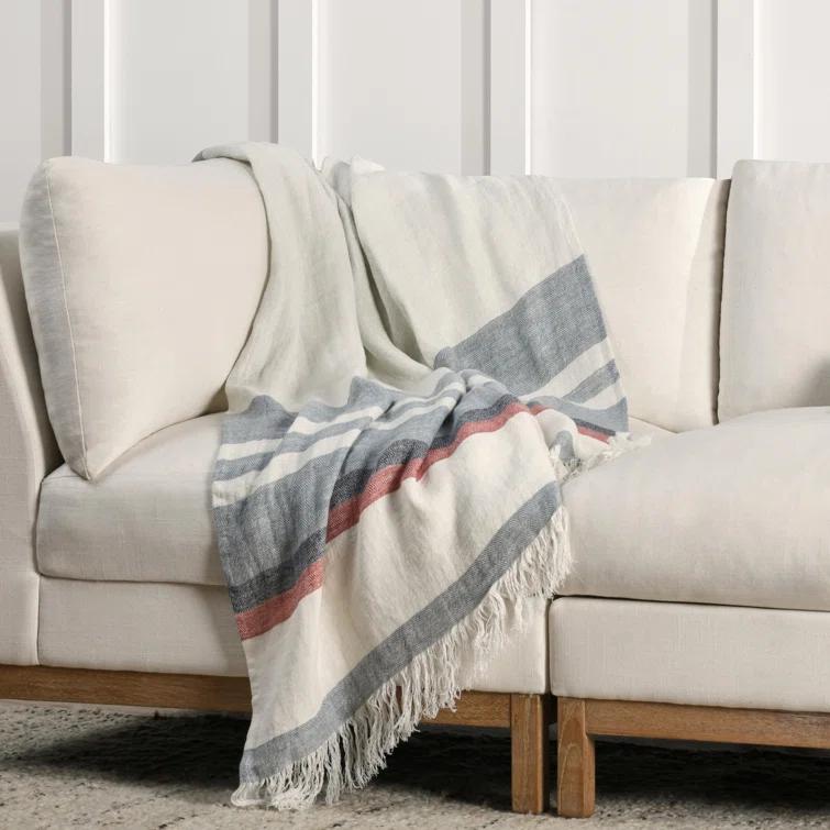 Villa by Classic Home Crawford Hand Woven Throw Blanket
