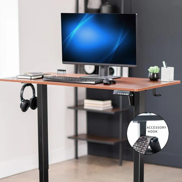 VIVO Electric 44"x 24" Sit Stand Desk, Height Adjustable Workstation (E144B series)