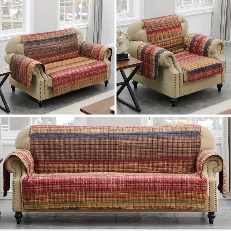 Durango Gold Rush Reversible Quilted Sofa Slipcover