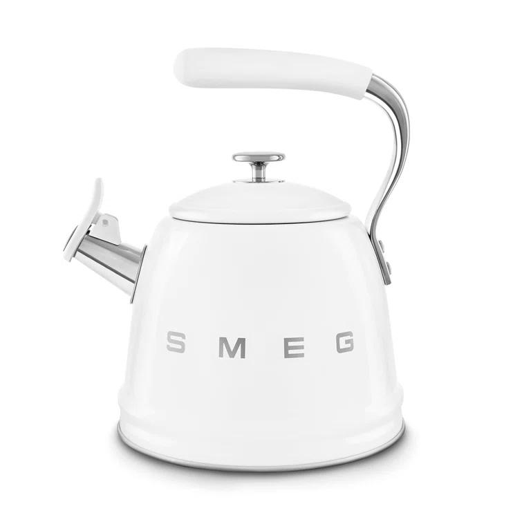 SMEG White Whistling Stovetop Kettle