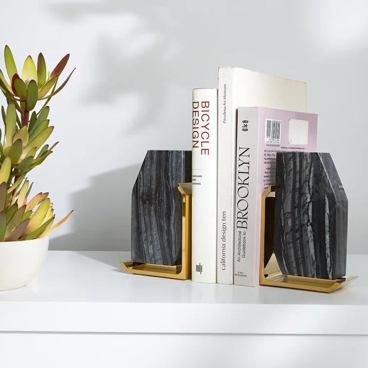 ANNA New York Anna New York Modern & Contemporary Non-Skid Bookends (Set of 2)