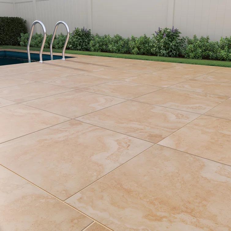 Ackland Duravia 24 in. x 24 in. x 0.79 in. Matte Porcelain Stone Look Paver (8 sq. ft./unit, 2 Pieces)