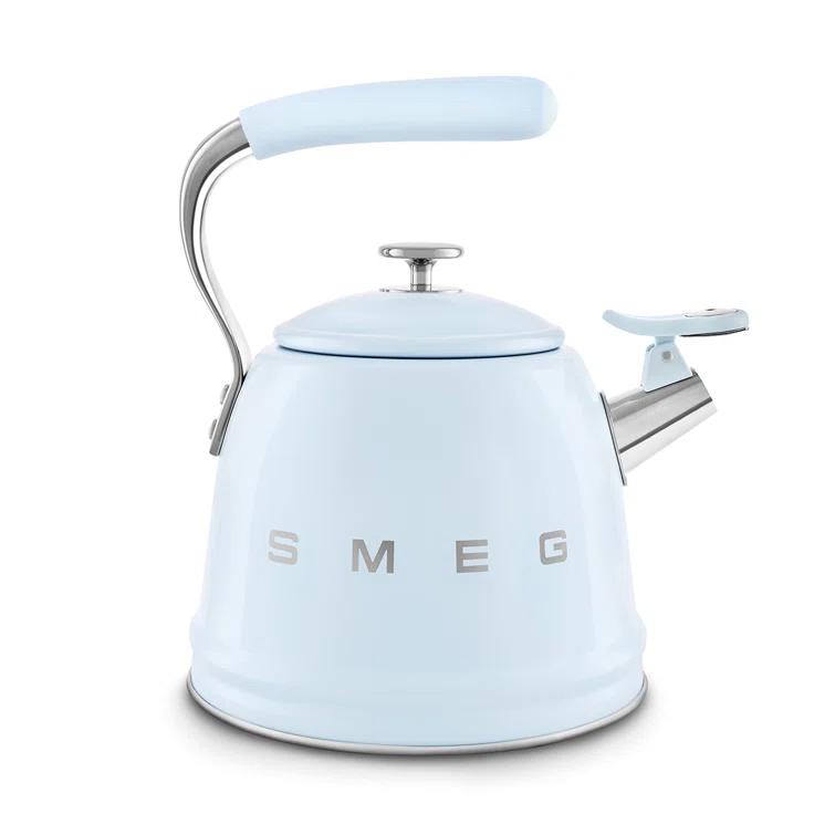 SMEG Pastel Blue Whistling Stovetop Kettle