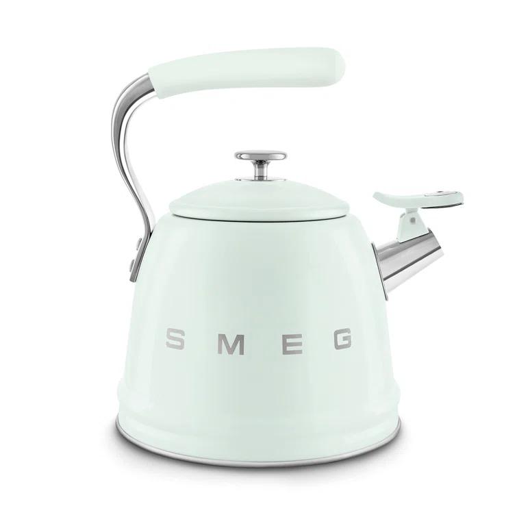 SMEG Pastel Green Whistling Stovetop Kettle