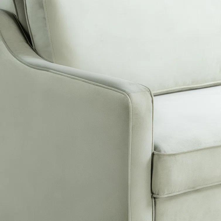 Serta Juliette 62.2'' Full Convertible Sofa w/ Velvet Upholstery