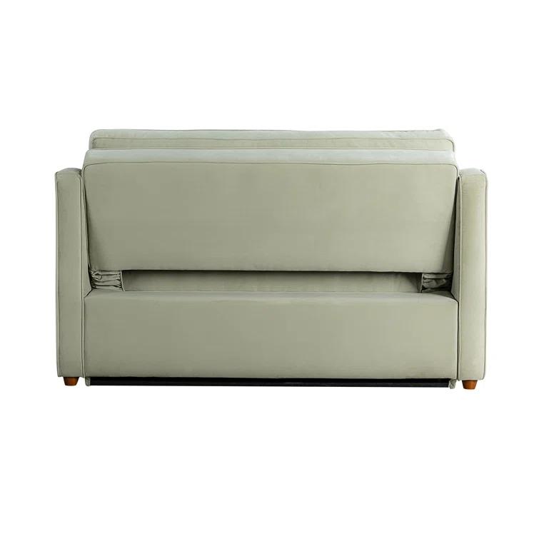 Serta Juliette 62.2'' Full Convertible Sofa w/ Velvet Upholstery