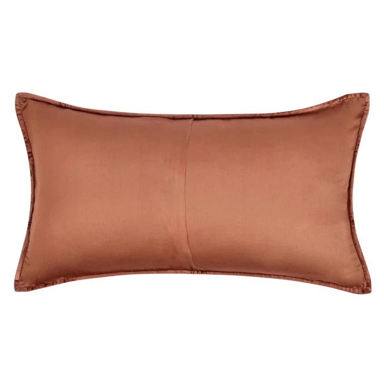 Terra Cotta Quilted Velvet King Sham
