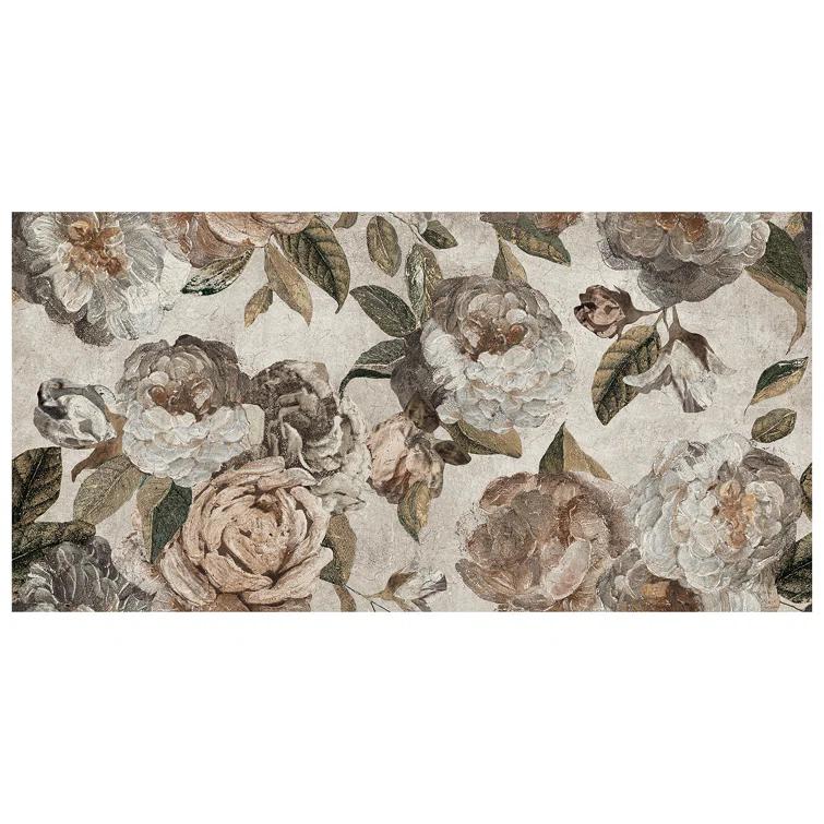 Merola Tile Parete Fiori 24" x 47" Porcelain Natural / Floral Wall & Floor Tile