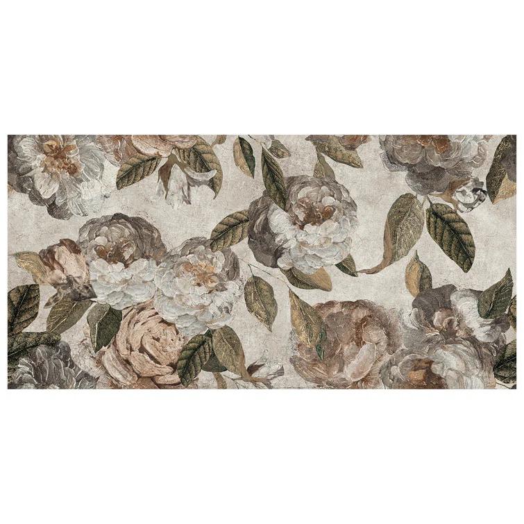 Merola Tile Parete Fiori 24" x 47" Porcelain Natural / Floral Wall & Floor Tile