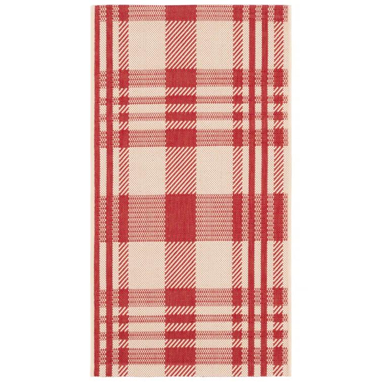Courtyard Performance Plaid Rug