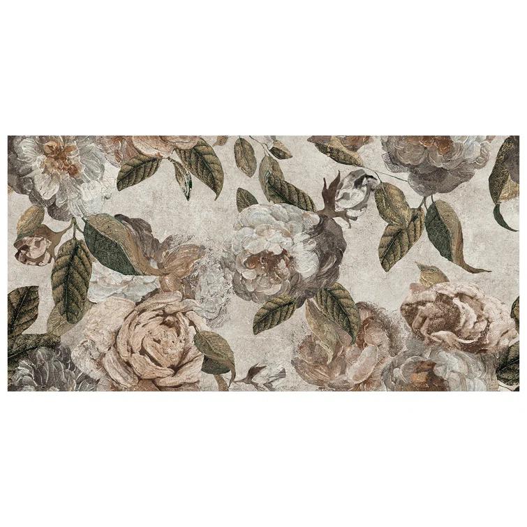 Merola Tile Parete Fiori 24" x 47" Porcelain Natural / Floral Wall & Floor Tile