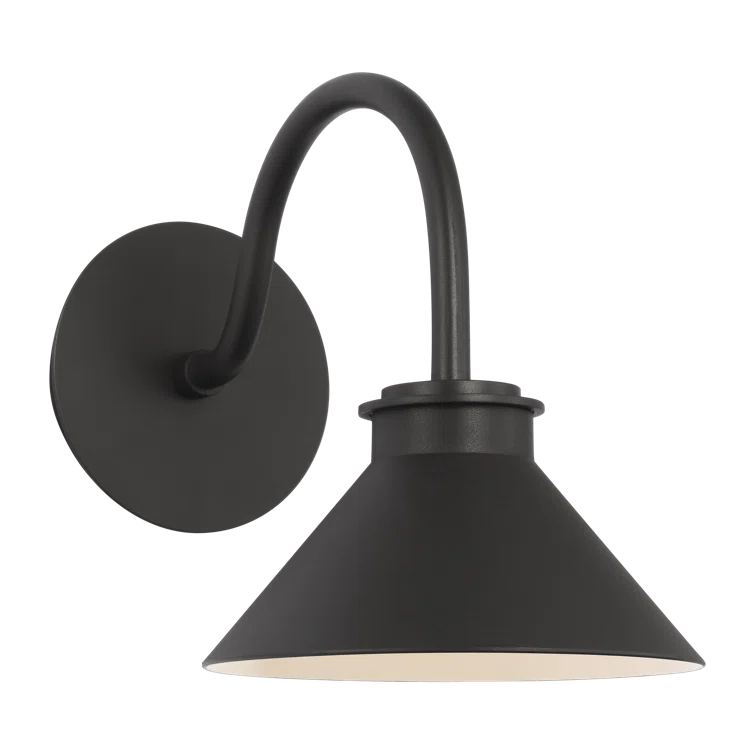 Textured Black Metal LED Barn Light Wall Lantern