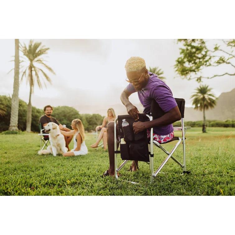 Sports Outdoor Portable Camp Chair with Side Table