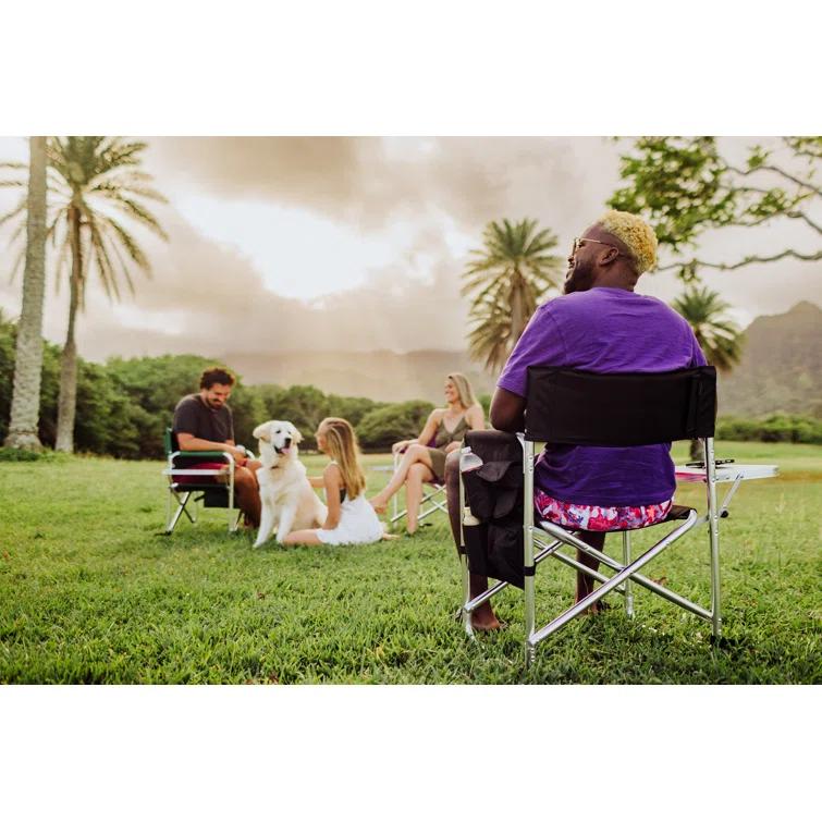 Sports Outdoor Portable Camp Chair with Side Table