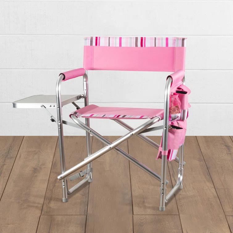 Sports Outdoor Portable Camp Chair with Side Table