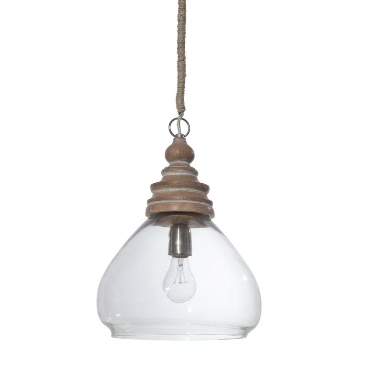 Bellantoni Distressed Mango Wood Ceiling Light